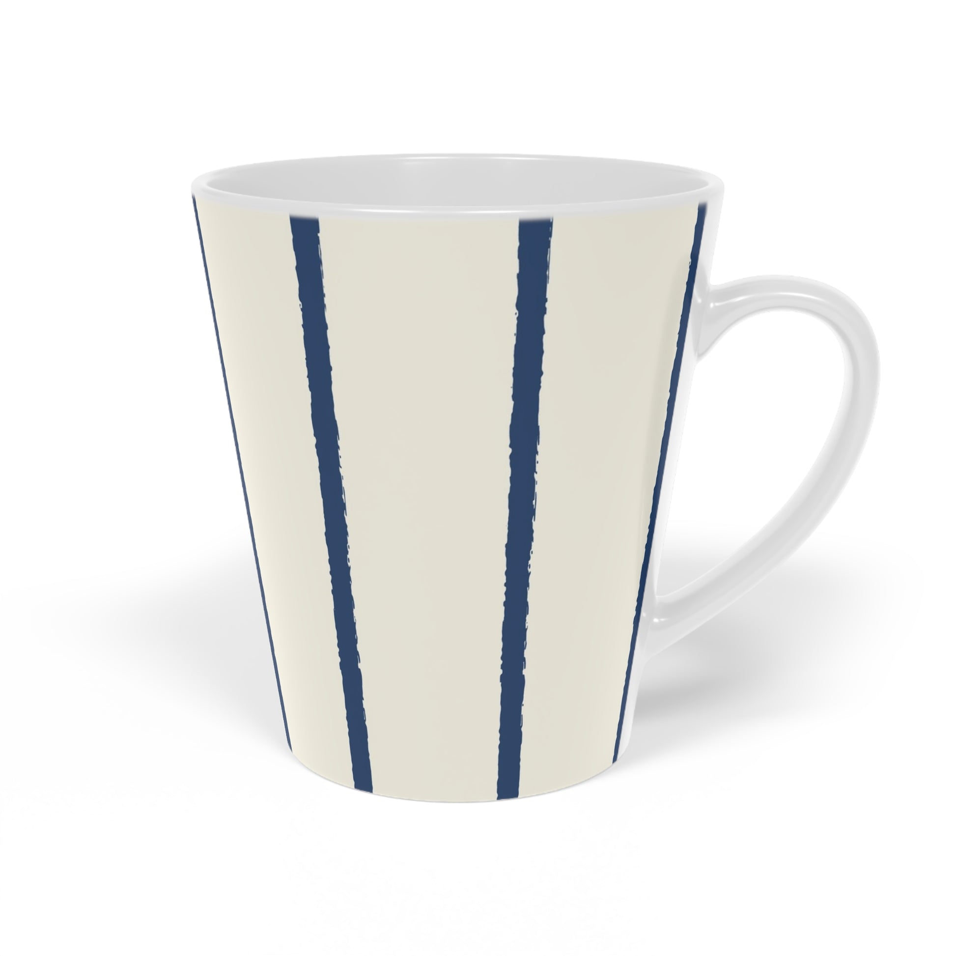 350 mL / 12oz Graphic Art Ceramic Mug | CALM-1293-301, Royal Blue, Left Side