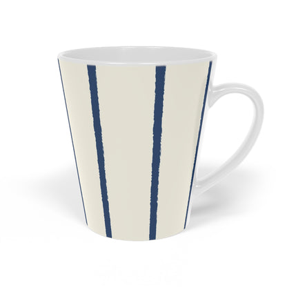 350 mL / 12oz Graphic Art Ceramic Mug | CALM-1293-301, Royal Blue, Left Side