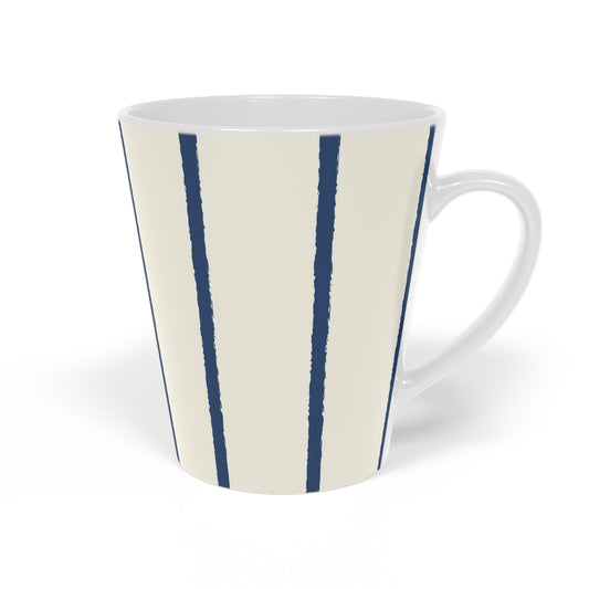 350 mL / 12oz Graphic Art Ceramic Mug | CALM-1293-301, Royal Blue, Left Side
