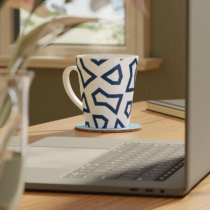 350 mL / 12oz Graphic Art Ceramic Mug | CALM-1293-392, Royal Blue, Context