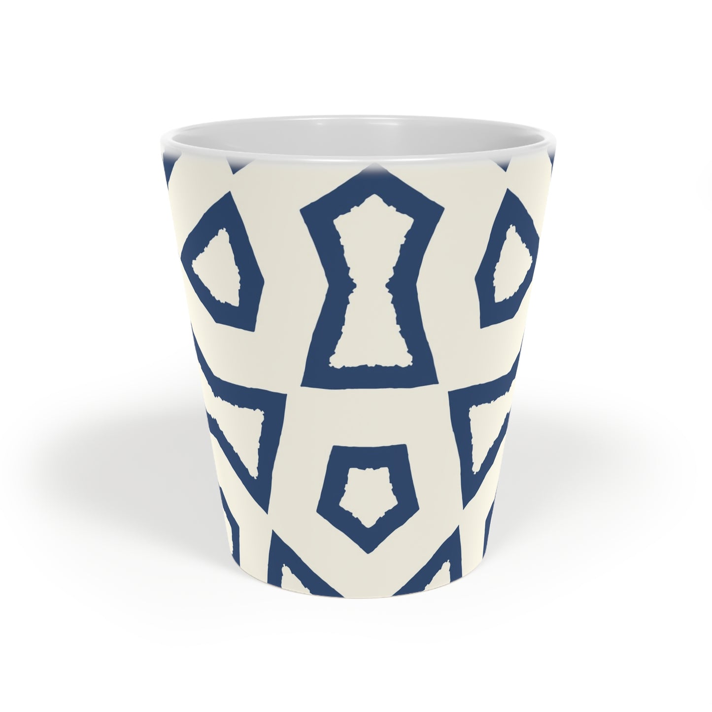 350 mL / 12oz Graphic Art Ceramic Mug | CALM-1293-392, Royal Blue, Front