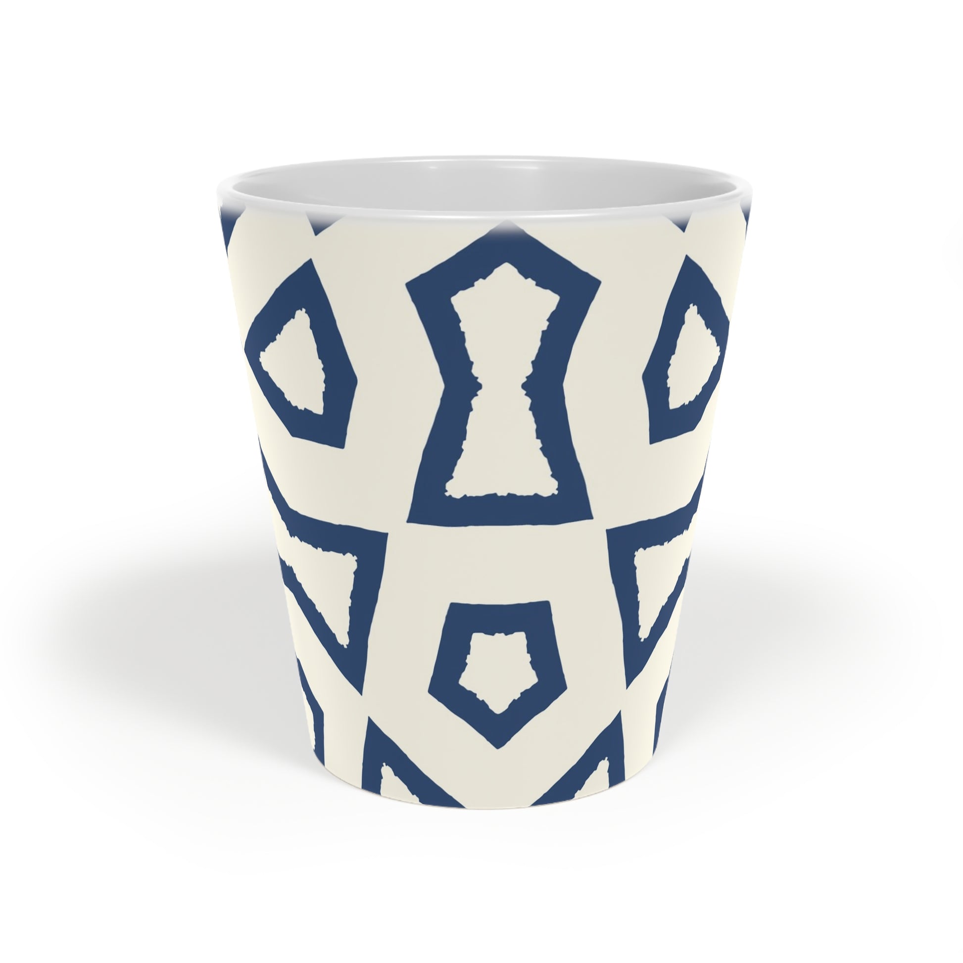 350 mL / 12oz Graphic Art Ceramic Mug | CALM-1293-392, Royal Blue, Front