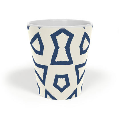 350 mL / 12oz Graphic Art Ceramic Mug | CALM-1293-392, Royal Blue, Front