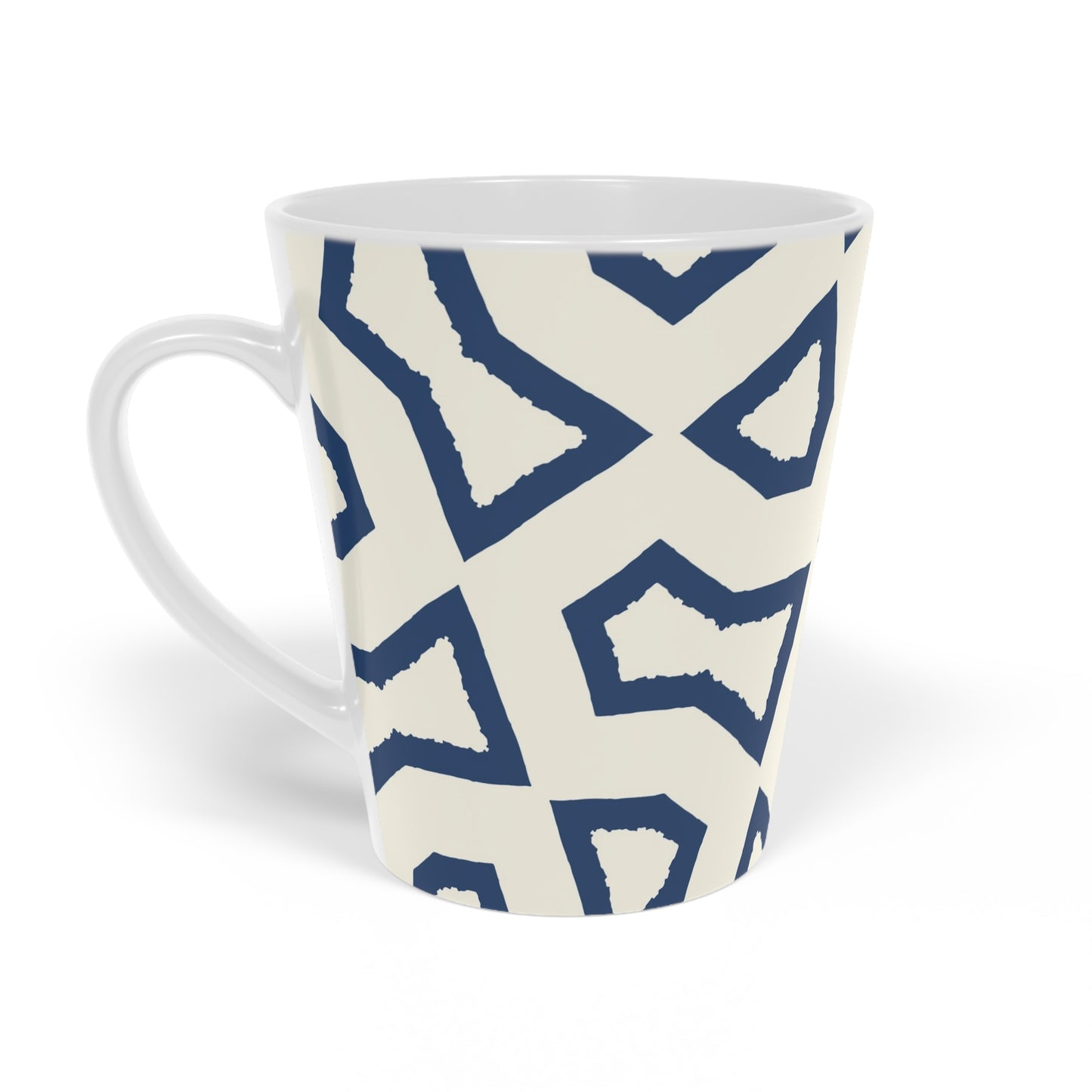 350 mL / 12oz Graphic Art Ceramic Mug | CALM-1293-392, Royal Blue, Right Side