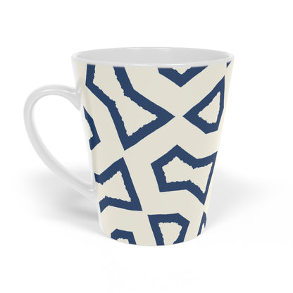 350 mL / 12oz Graphic Art Ceramic Mug | CALM-1293-392, Royal Blue, Right Side