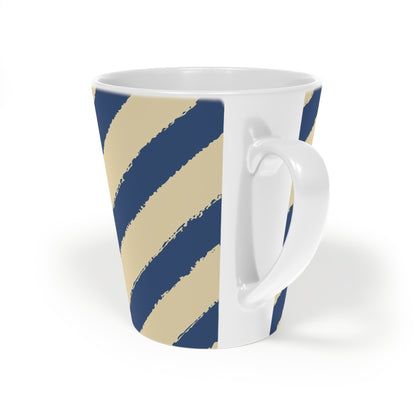 350 mL / 12oz Graphic Art Ceramic Mug | CALM-1294-151, Royal Blue, Back Left