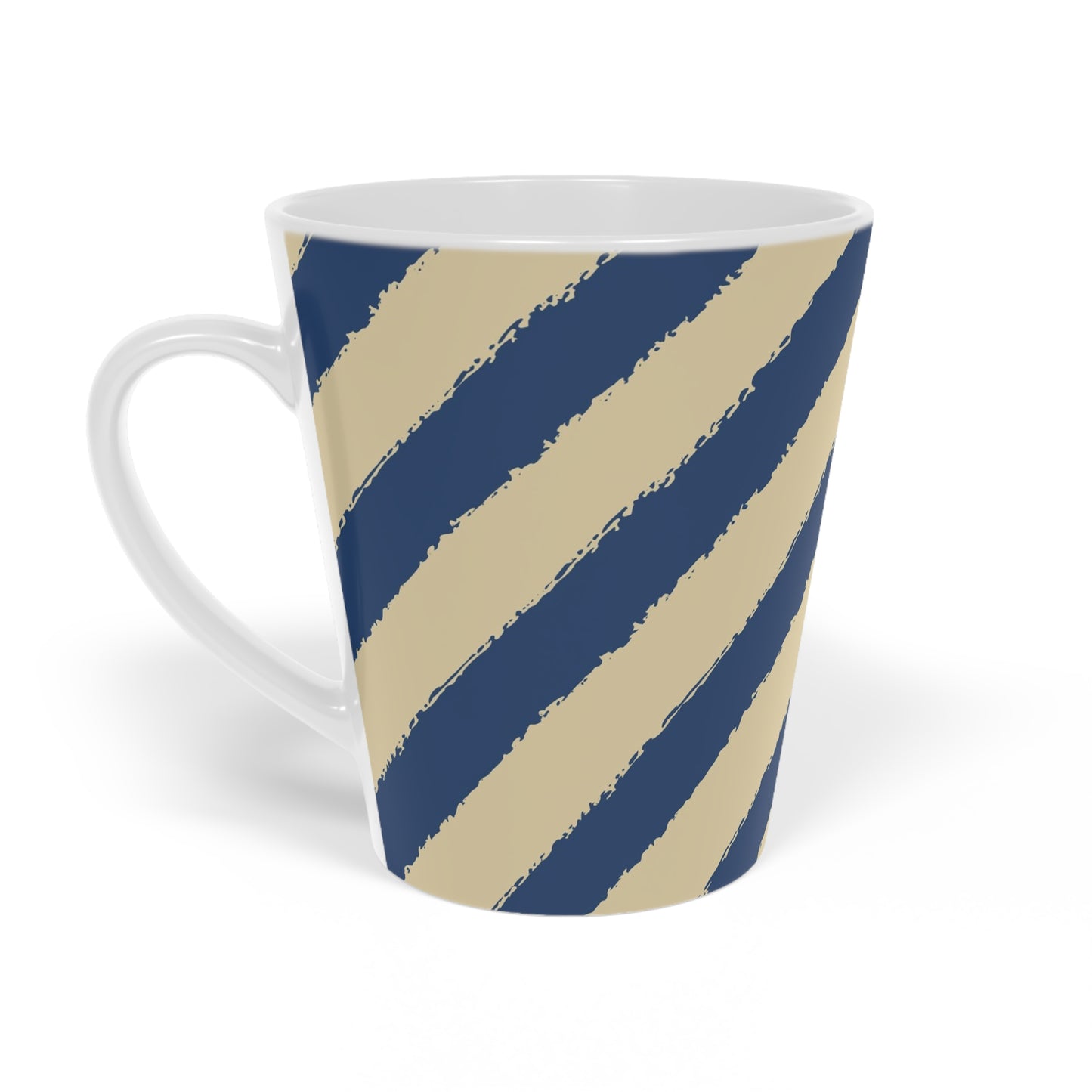 350 mL / 12oz Graphic Art Ceramic Mug | CALM-1294-151, Royal Blue, Right Side