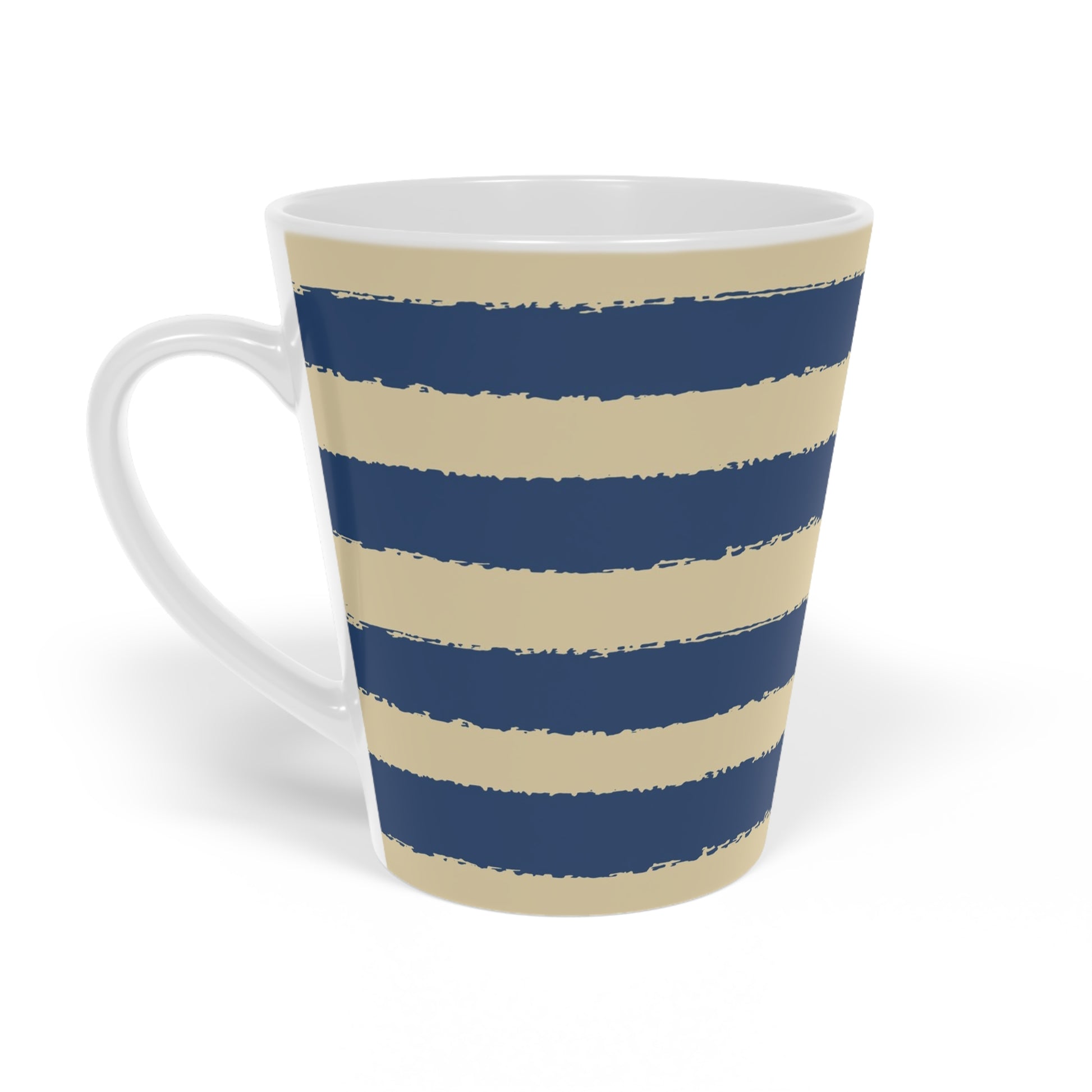 350 mL / 12oz Graphic Art Ceramic Mug | CALM-1294-221, Royal Blue, Right Side