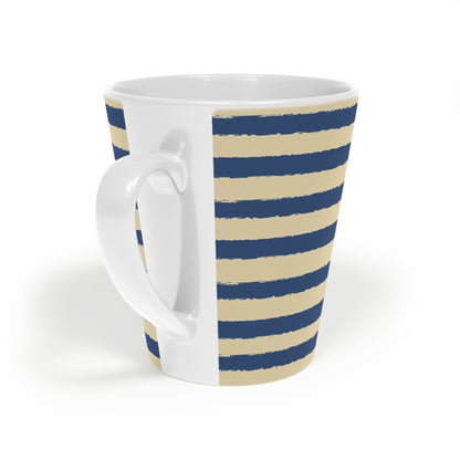 350 mL / 12oz Graphic Art Ceramic Mug | CALM-1294-231, Royal Blue, Back Right