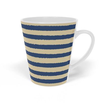 350 mL / 12oz Graphic Art Ceramic Mug | CALM-1294-231, Royal Blue, Left Side