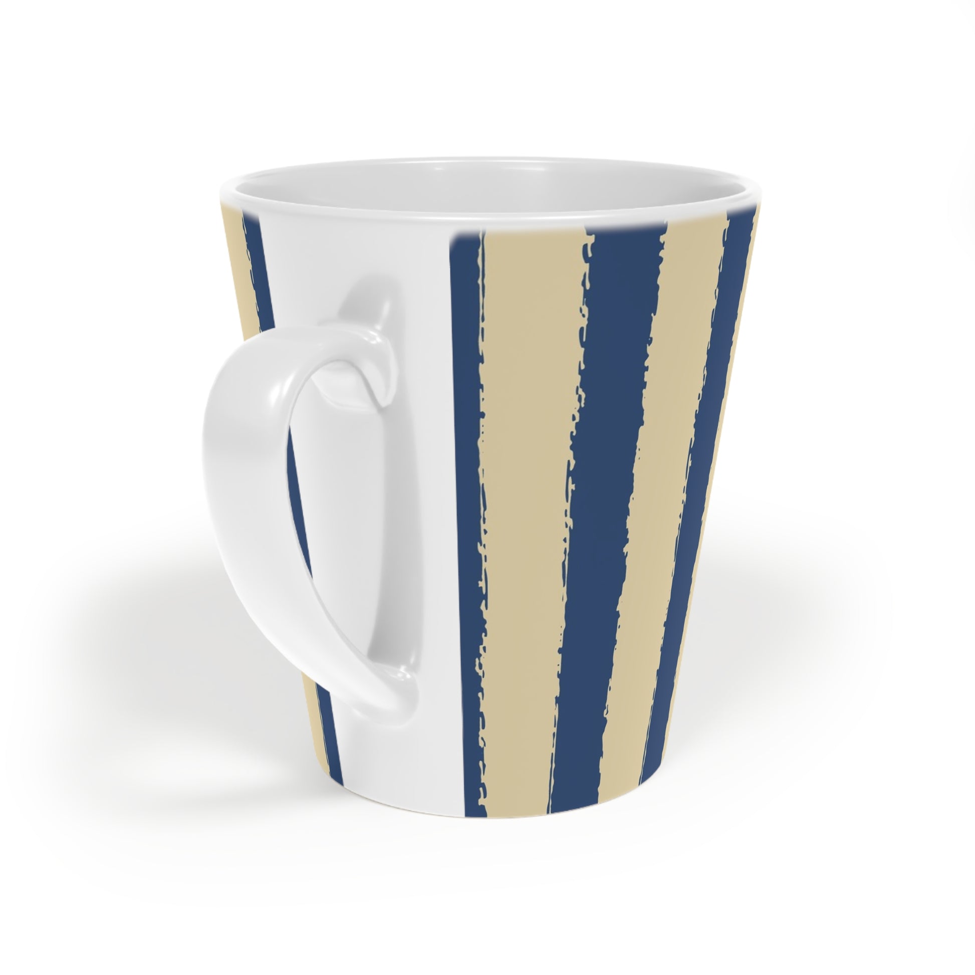 350 mL / 12oz Graphic Art Ceramic Mug | CALM-1294-251, Royal Blue, Back Right