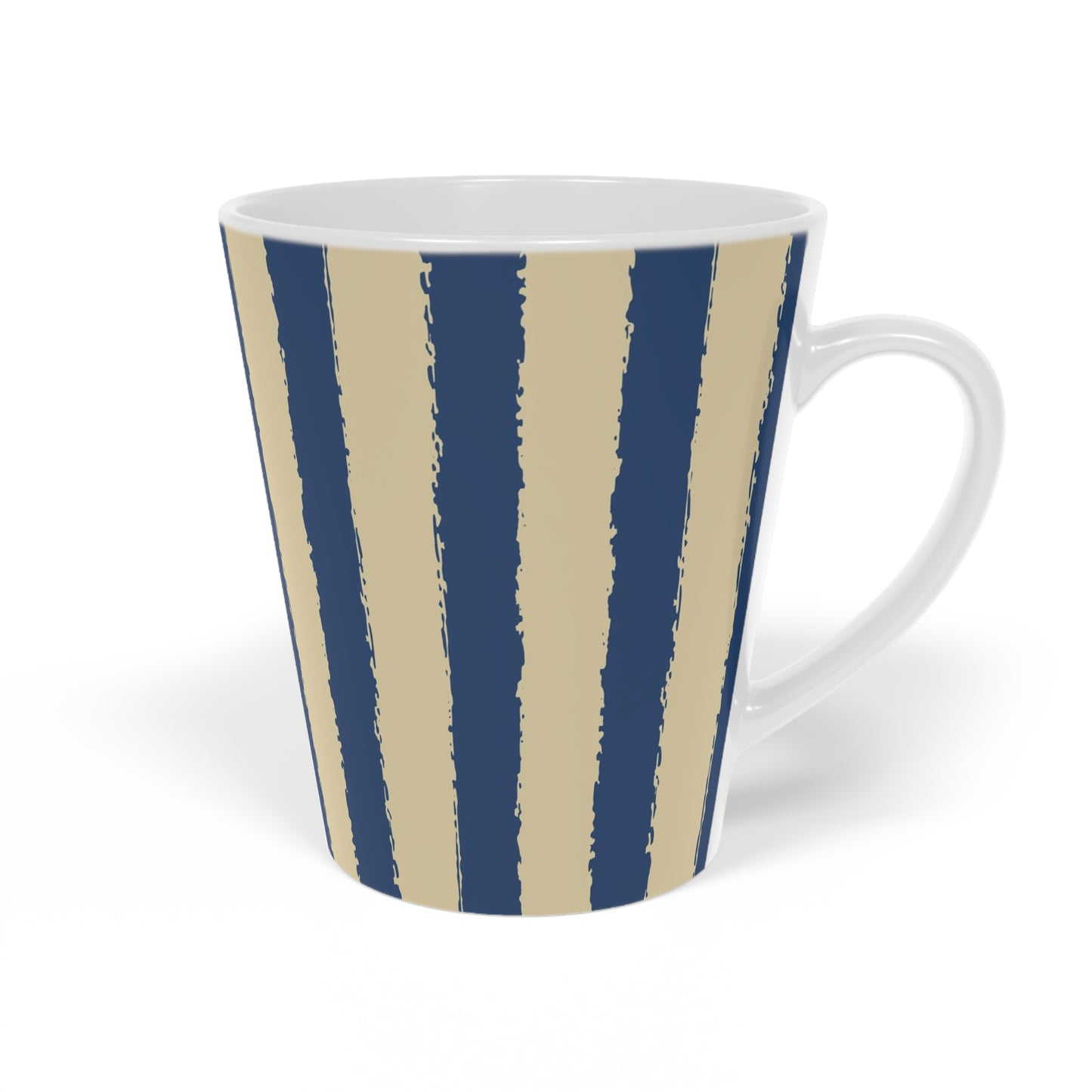 350 mL / 12oz Graphic Art Ceramic Mug | CALM-1294-251, Royal Blue, Left Side