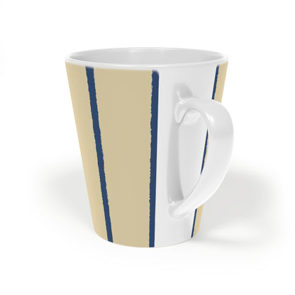 350 mL / 12oz Graphic Art Ceramic Mug | CALM-1294-301, Royal Blue, Back Left