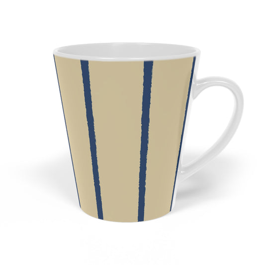350 mL / 12oz Graphic Art Ceramic Mug | CALM-1294-301, Royal Blue, Left Side
