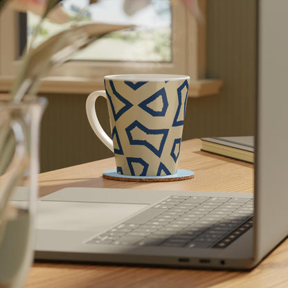 350 mL / 12oz Graphic Art Ceramic Mug | CALM-1294-392, Royal Blue, Context