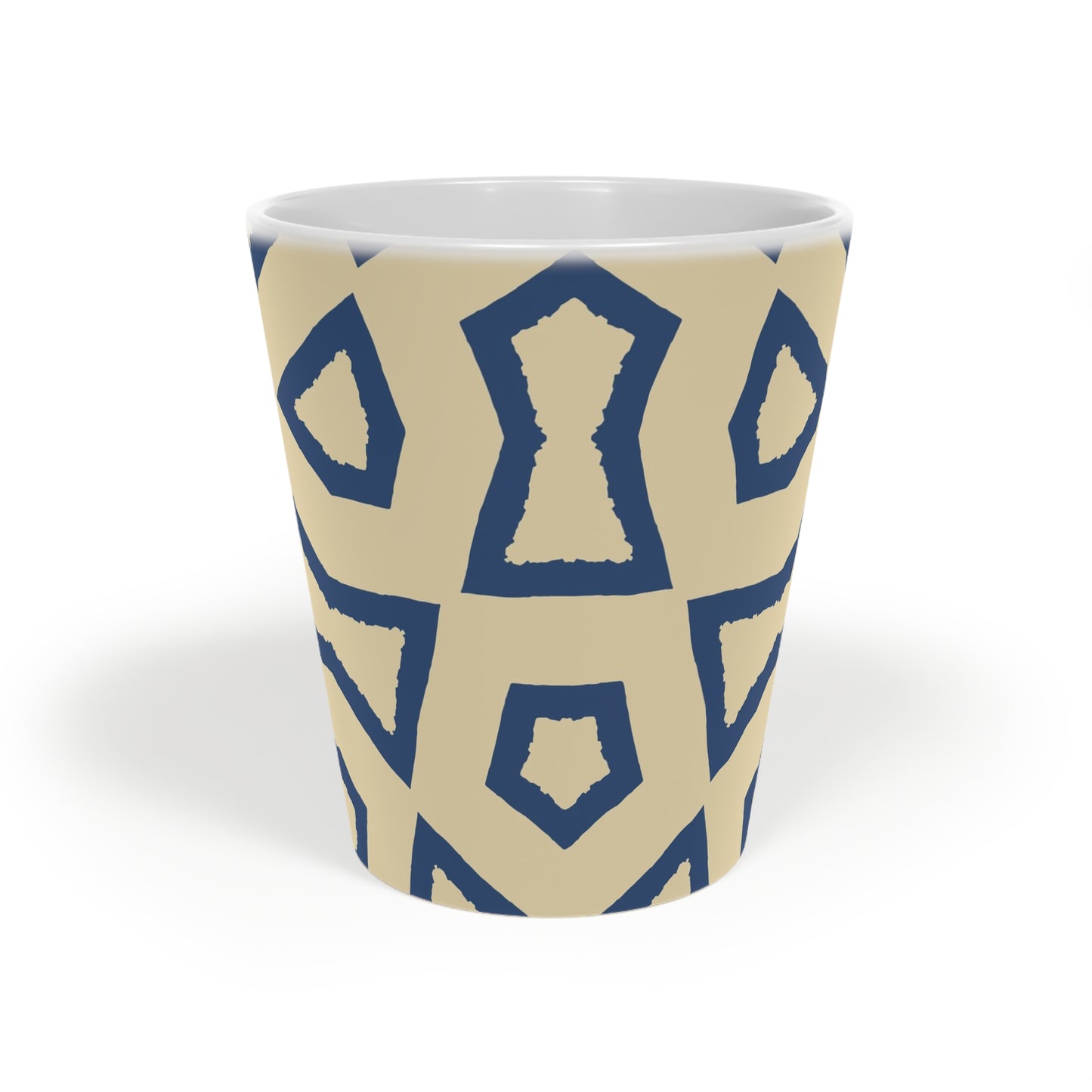 350 mL / 12oz Graphic Art Ceramic Mug | CALM-1294-392, Royal Blue, Front