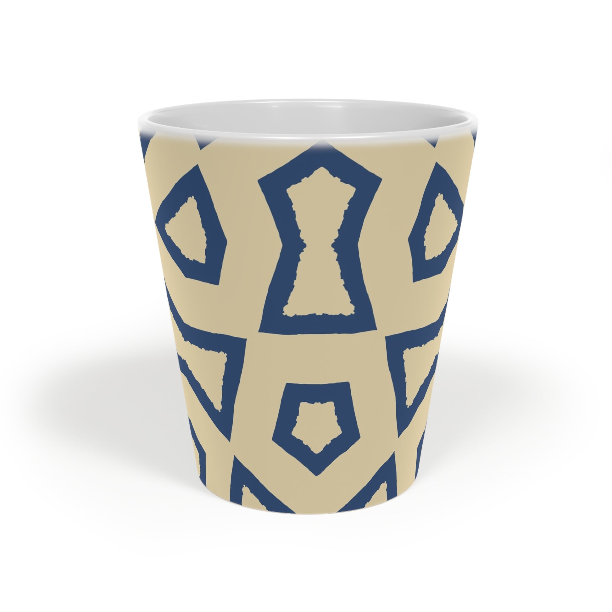 350 mL / 12oz Graphic Art Ceramic Mug | CALM-1294-392, Royal Blue, Front