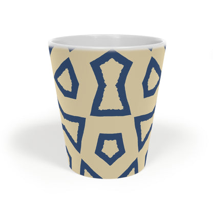 350 mL / 12oz Graphic Art Ceramic Mug | CALM-1294-392, Royal Blue, Front