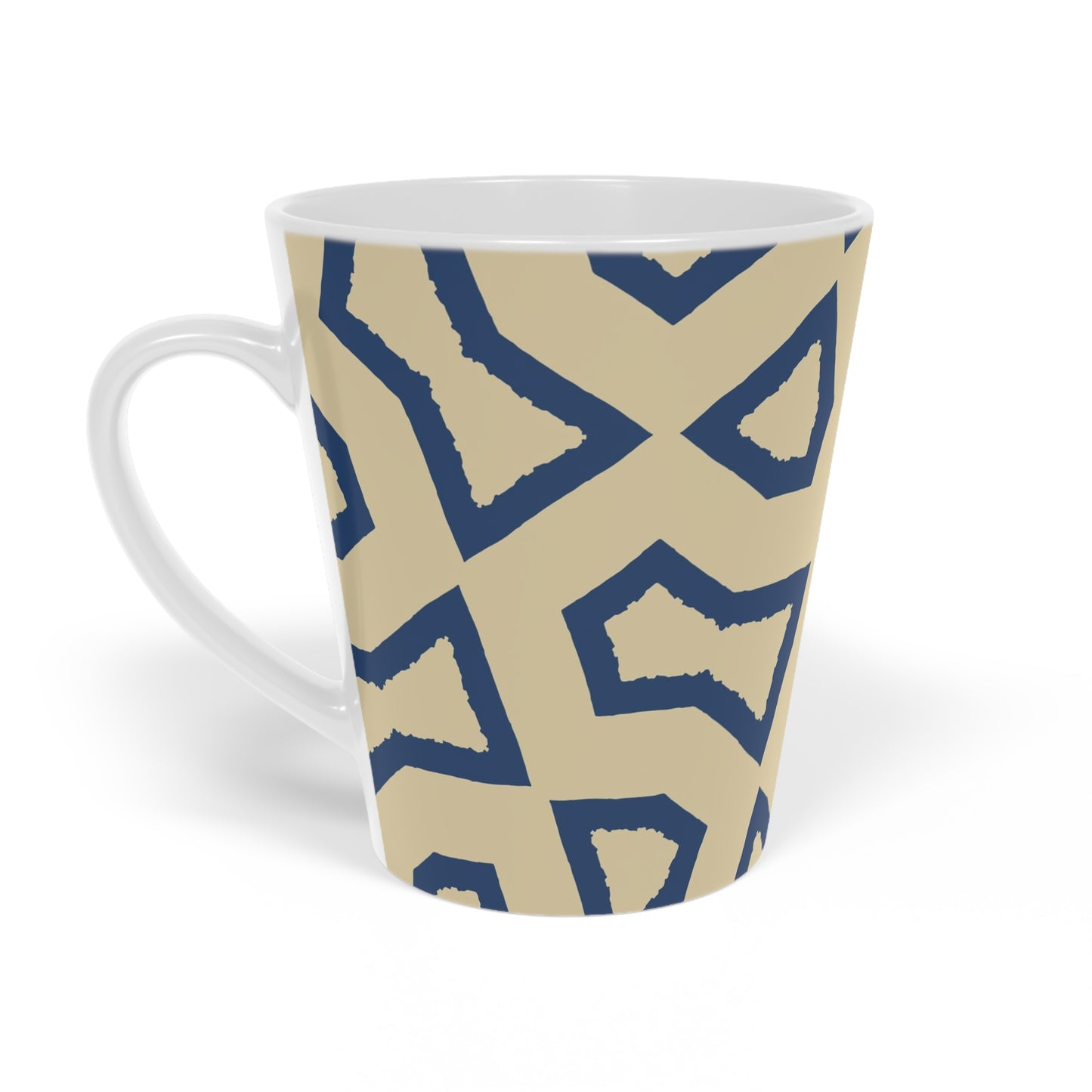 350 mL / 12oz Graphic Art Ceramic Mug | CALM-1294-392, Royal Blue, Right Side