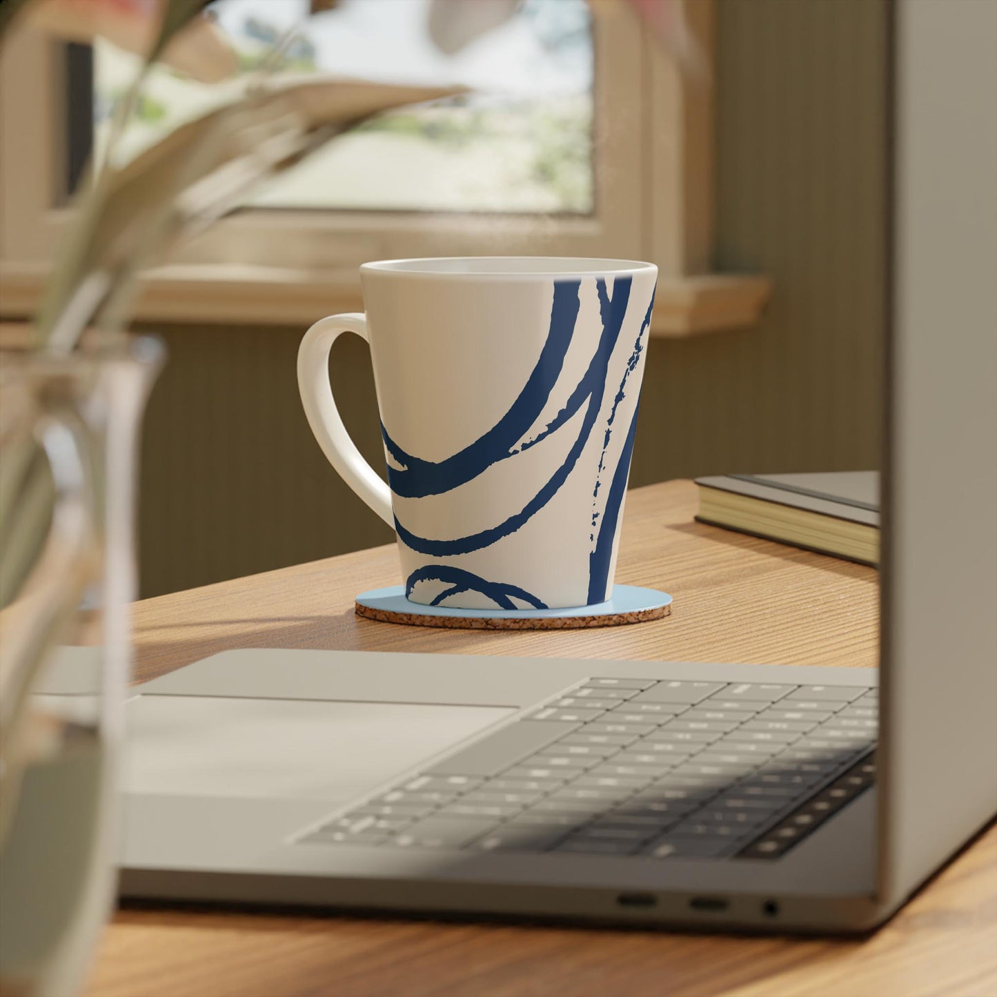 350 mL / 12oz Graphic Art Ceramic Mug | CALM-1295-112, Royal Blue, Context