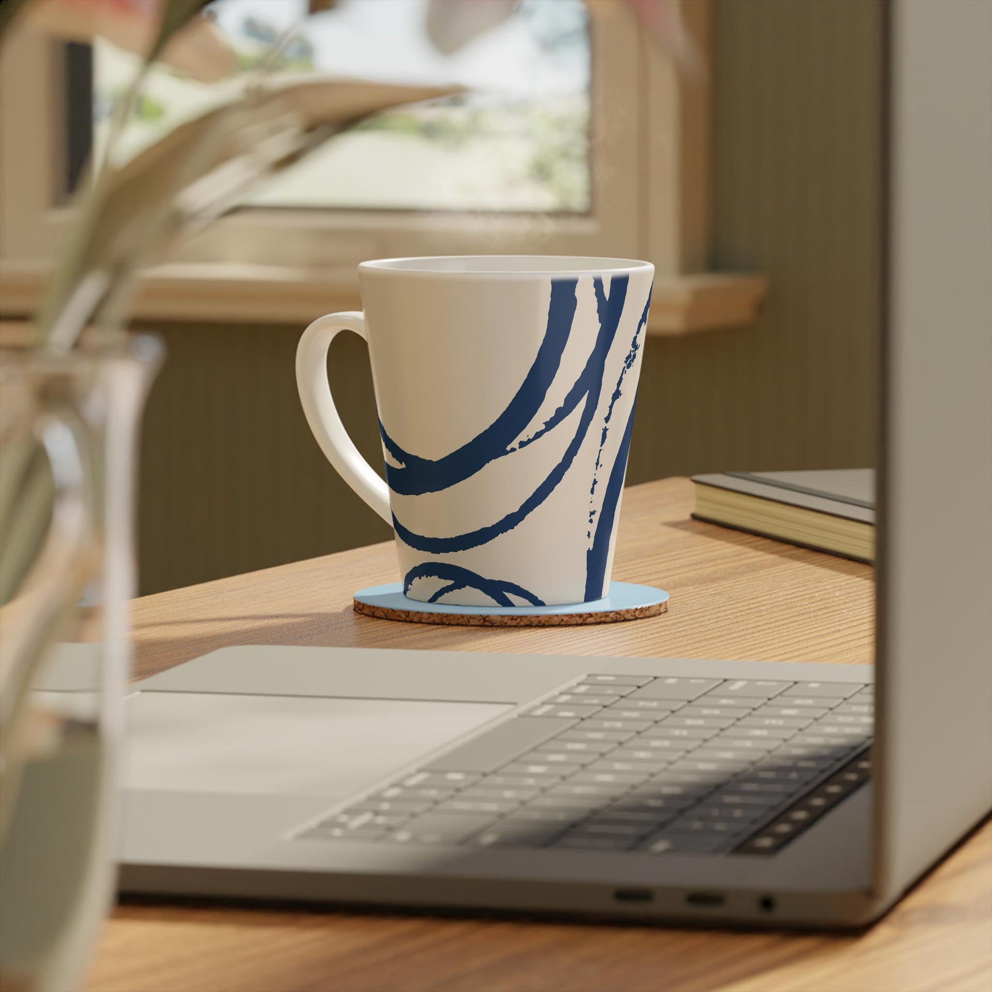 350 mL / 12oz Graphic Art Ceramic Mug | CALM-1295-112, Royal Blue, Context