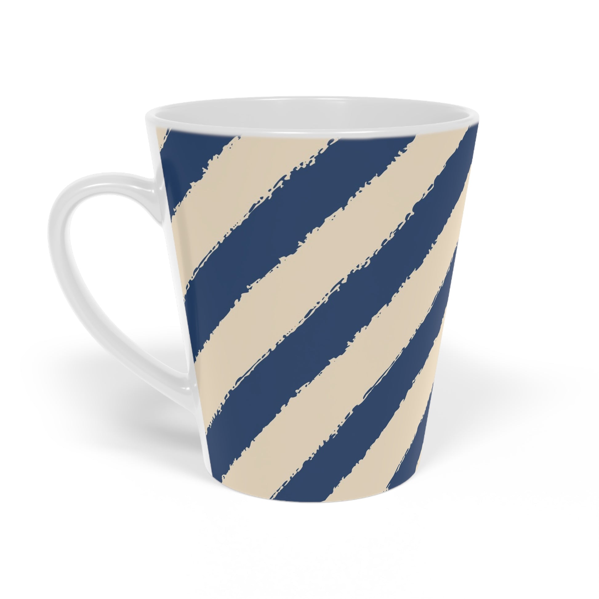350 mL / 12oz Graphic Art Ceramic Mug | CALM-1295-151, Royal Blue, Right Side