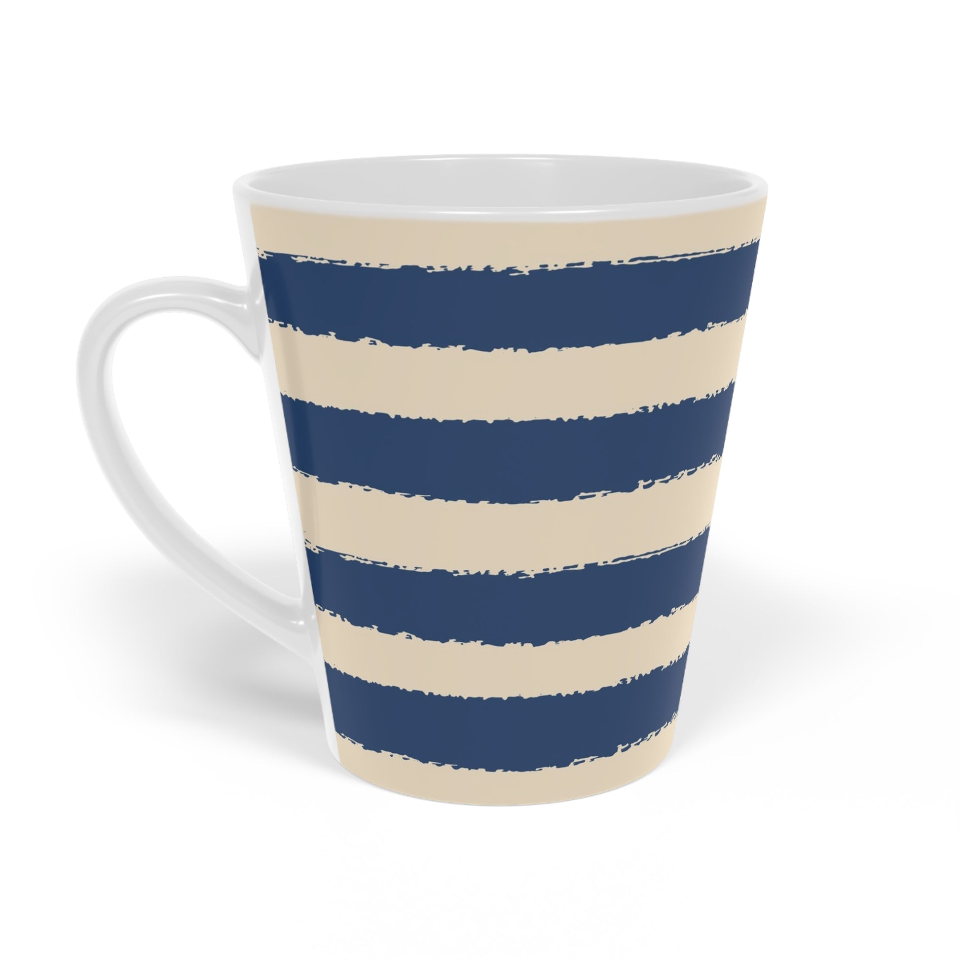 350 mL / 12oz Graphic Art Ceramic Mug | CALM-1295-221, Royal Blue, Right Side