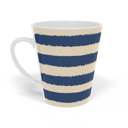 350 mL / 12oz Graphic Art Ceramic Mug | CALM-1295-221, Royal Blue, Right Side