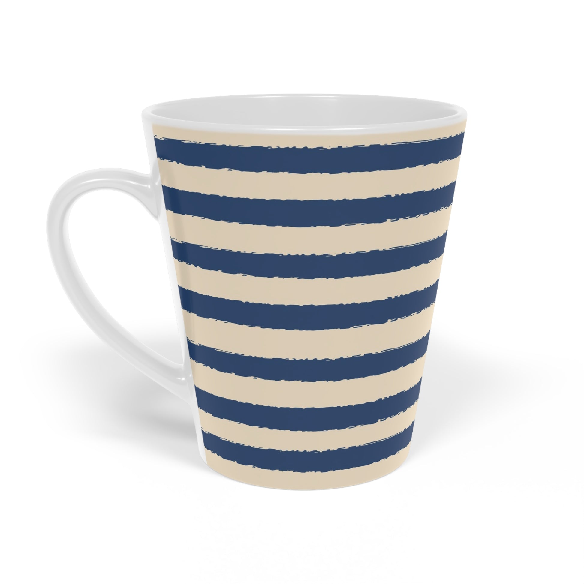 350 mL / 12oz Graphic Art Ceramic Mug | CALM-1295-231, Royal Blue, Right Side