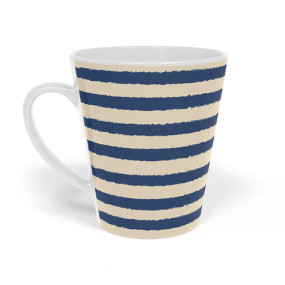 350 mL / 12oz Graphic Art Ceramic Mug | CALM-1295-231, Royal Blue, Right Side