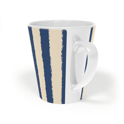 350 mL / 12oz Graphic Art Ceramic Mug | CALM-1295-251, Royal Blue, Back Left
