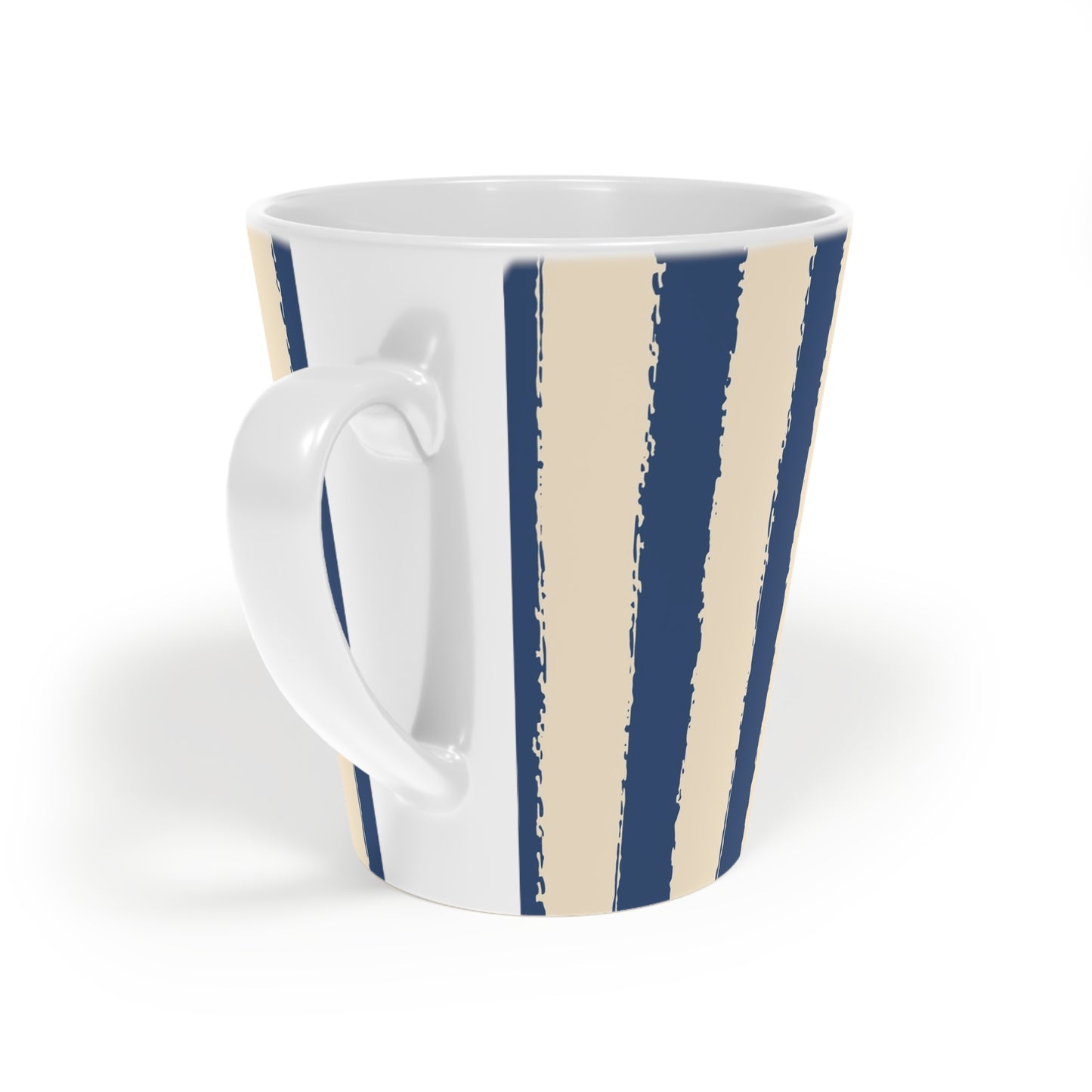 350 mL / 12oz Graphic Art Ceramic Mug | CALM-1295-251, Royal Blue, Back Right
