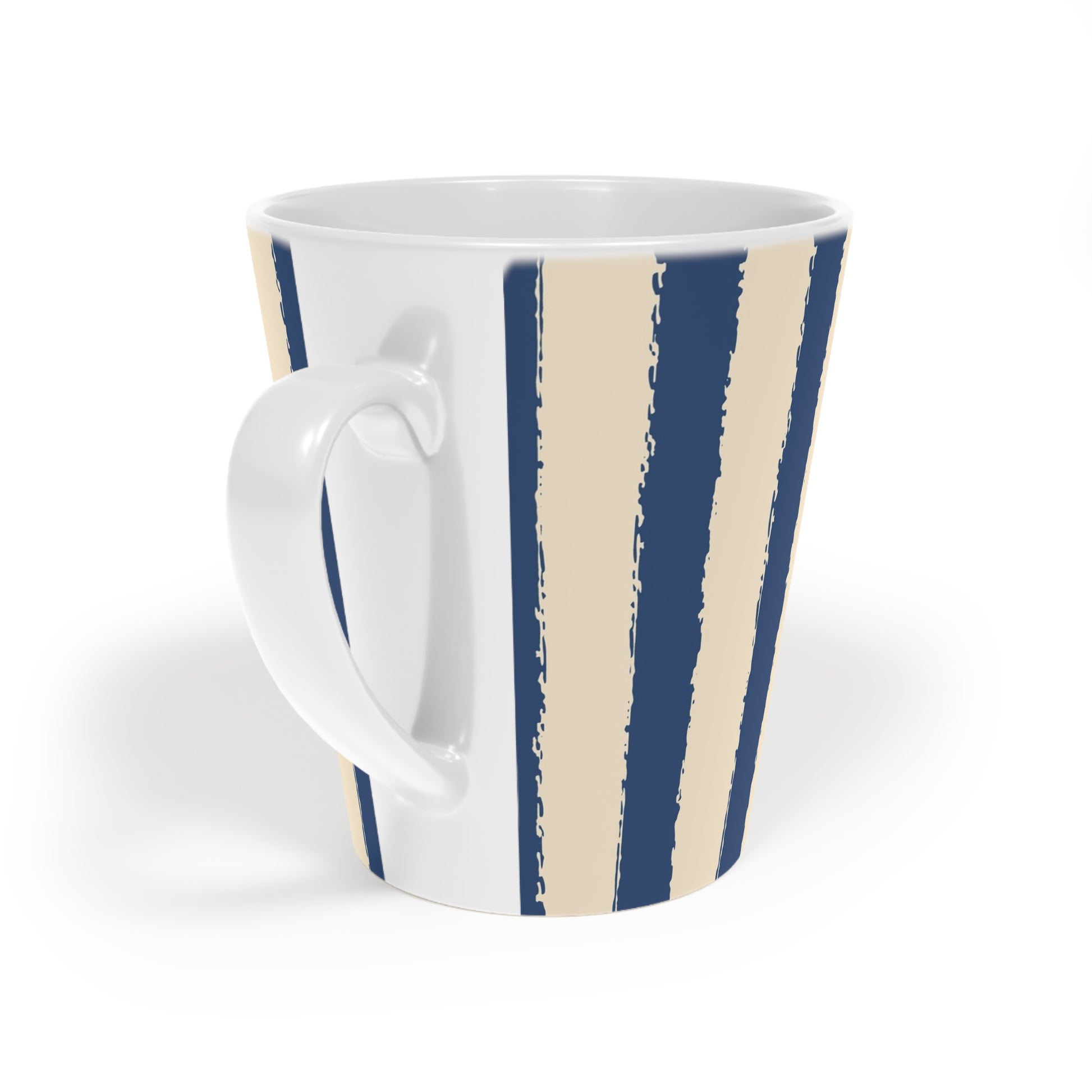 350 mL / 12oz Graphic Art Ceramic Mug | CALM-1295-251, Royal Blue, Back Right