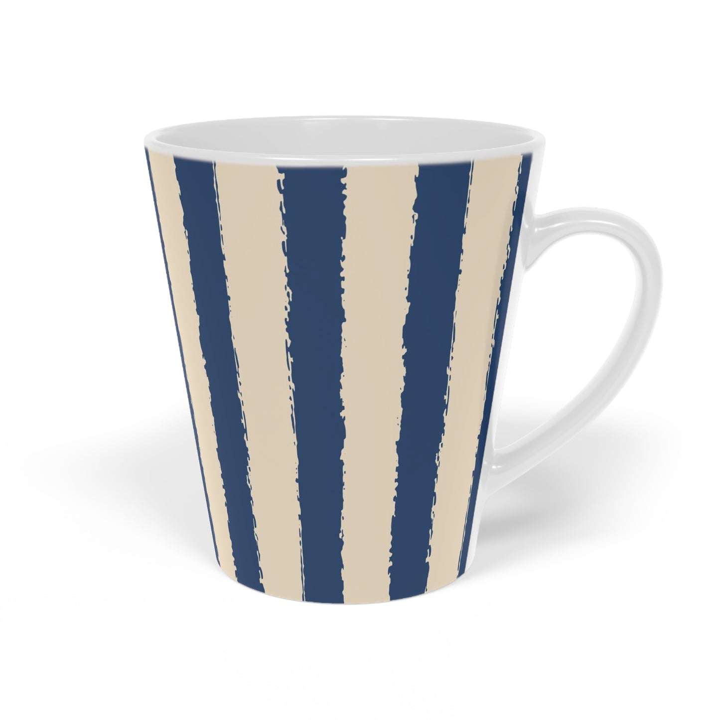 350 mL / 12oz Graphic Art Ceramic Mug | CALM-1295-251, Royal Blue, Left Side