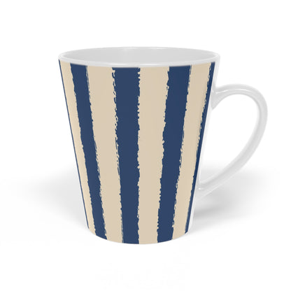 350 mL / 12oz Graphic Art Ceramic Mug | CALM-1295-251, Royal Blue, Left Side