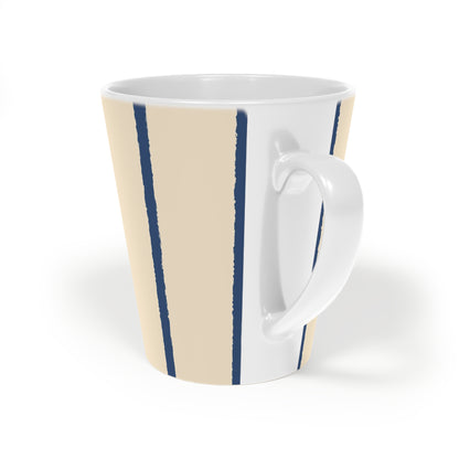 350 mL / 12oz Graphic Art Ceramic Mug | CALM-1295-301, Royal Blue, Back Left