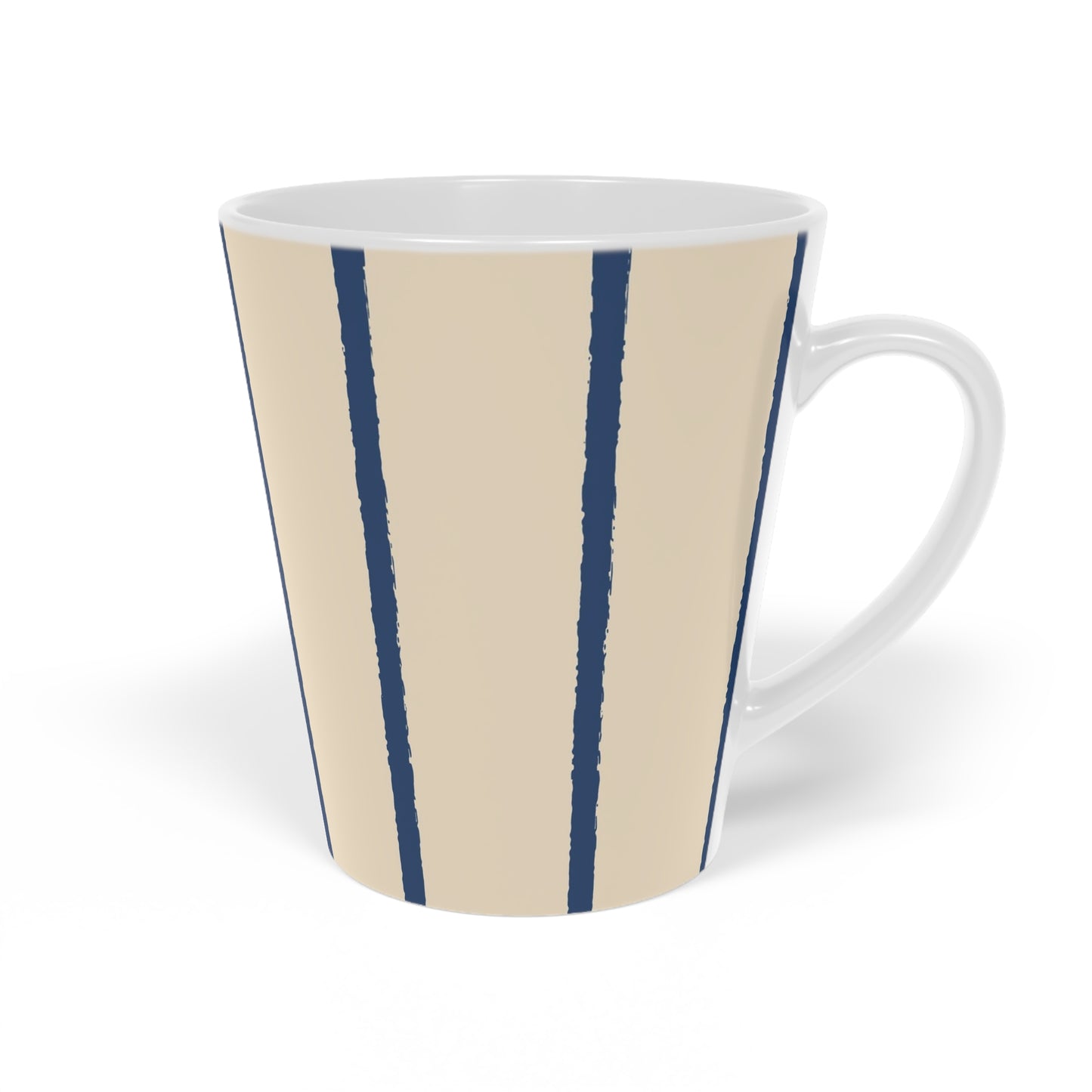 350 mL / 12oz Graphic Art Ceramic Mug | CALM-1295-301, Royal Blue, Left Side