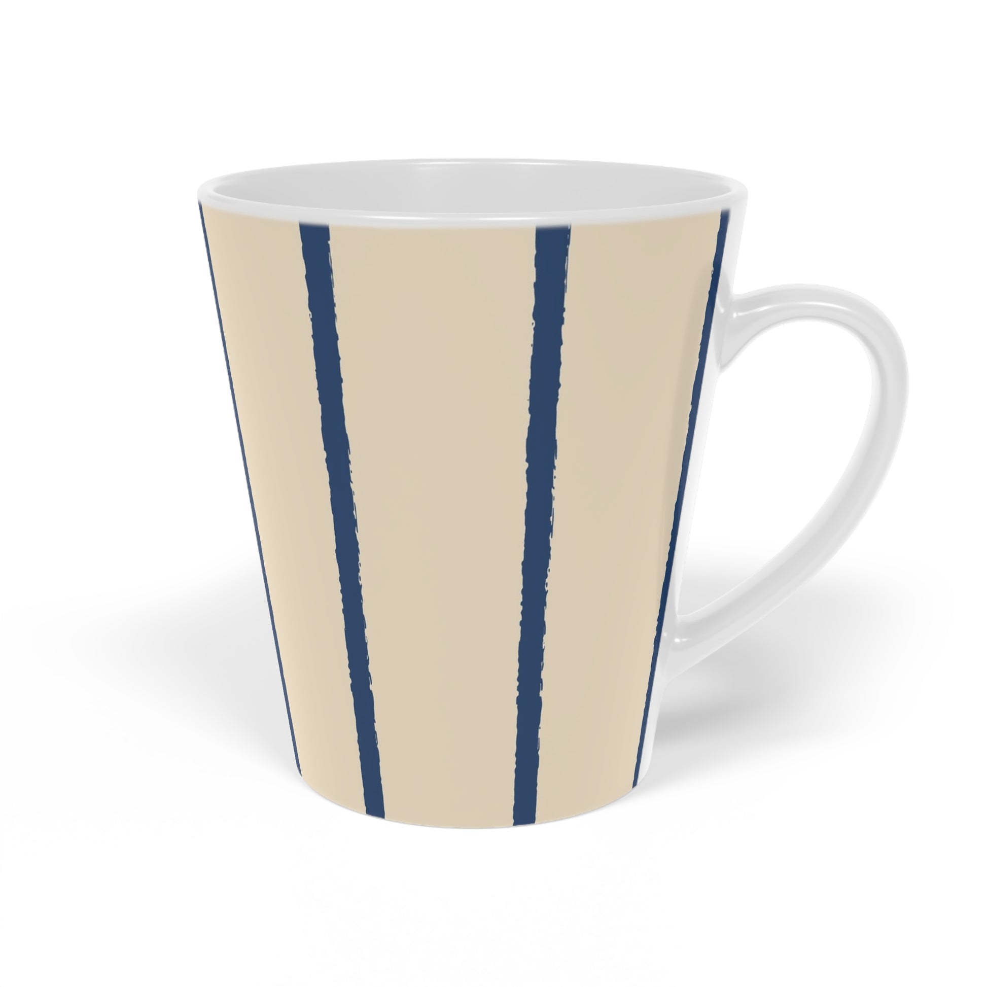 350 mL / 12oz Graphic Art Ceramic Mug | CALM-1295-301, Royal Blue, Left Side