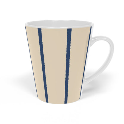 350 mL / 12oz Graphic Art Ceramic Mug | CALM-1295-301, Royal Blue, Left Side