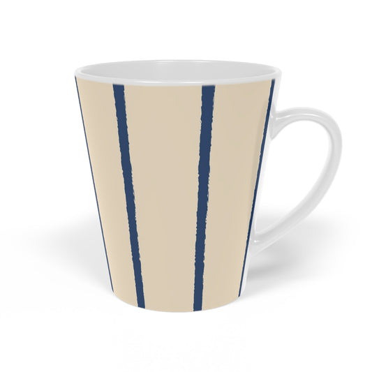 350 mL / 12oz Graphic Art Ceramic Mug | CALM-1295-301, Royal Blue, Left Side