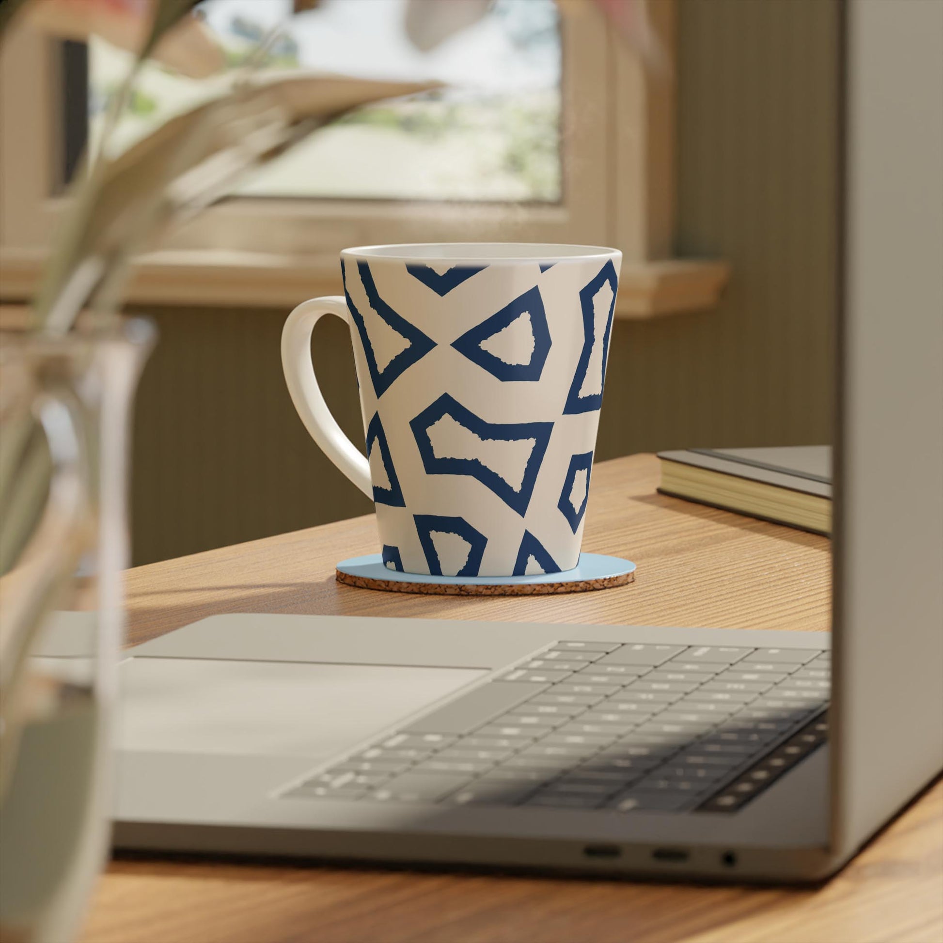 350 mL / 12oz Graphic Art Ceramic Mug | CALM-1295-392, Royal Blue, Context
