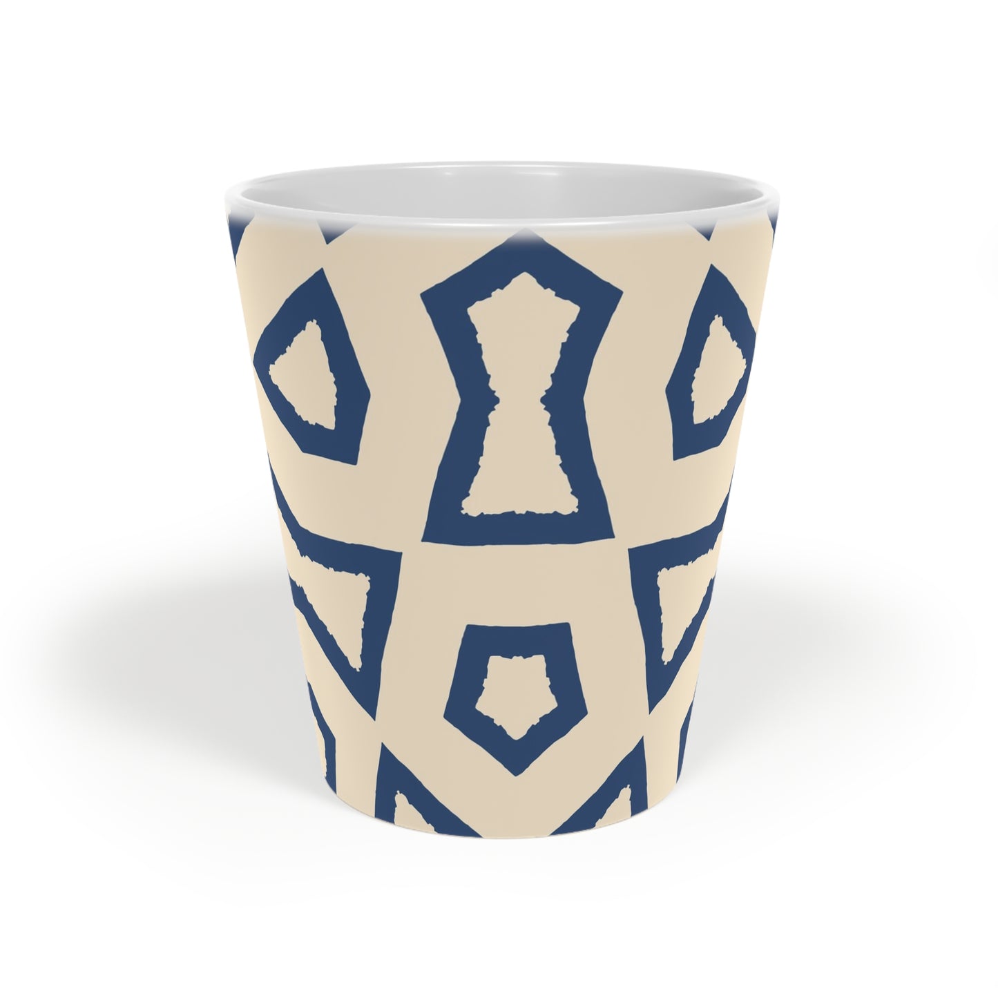 350 mL / 12oz Graphic Art Ceramic Mug | CALM-1295-392, Royal Blue, Front