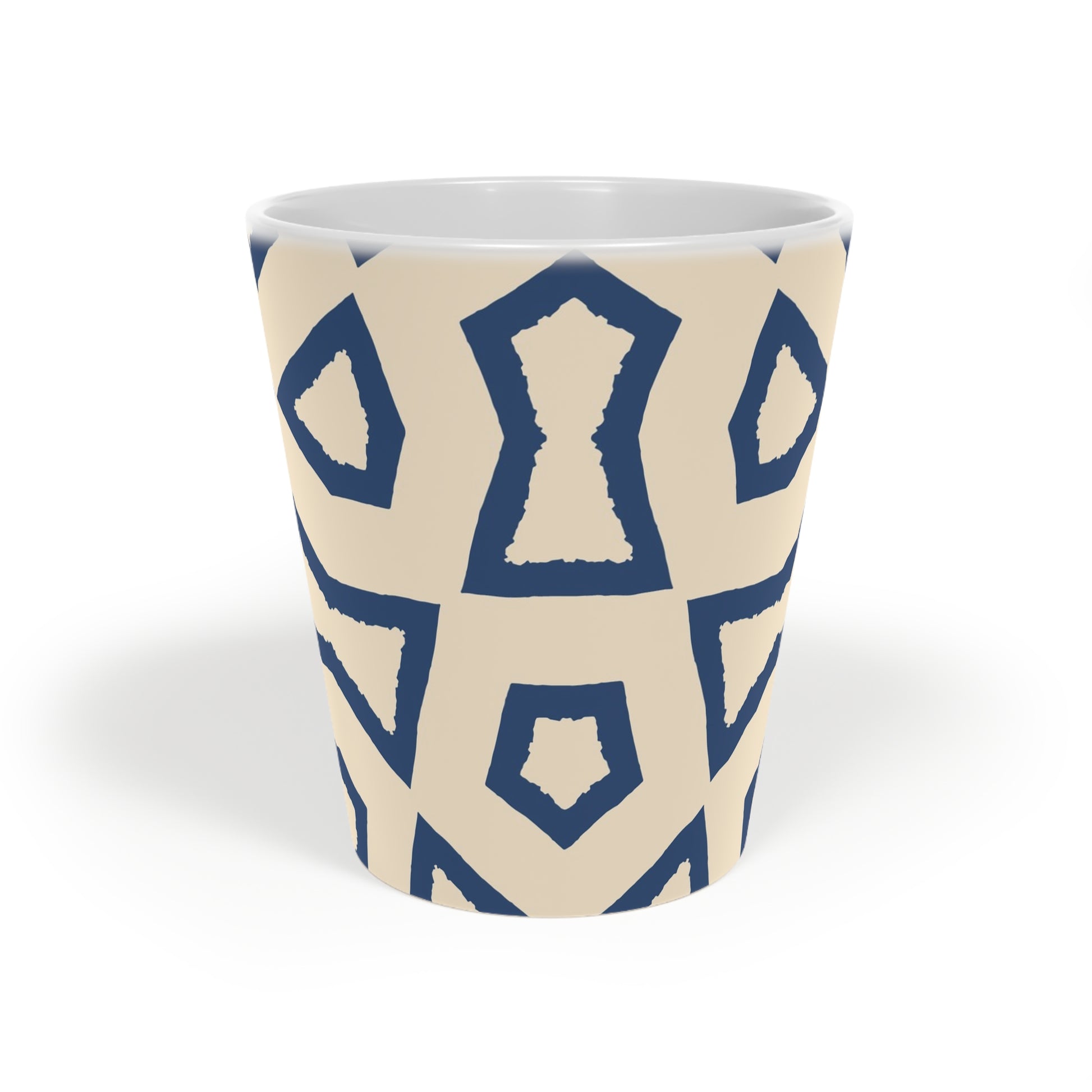 350 mL / 12oz Graphic Art Ceramic Mug | CALM-1295-392, Royal Blue, Front