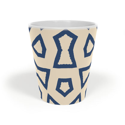 350 mL / 12oz Graphic Art Ceramic Mug | CALM-1295-392, Royal Blue, Front