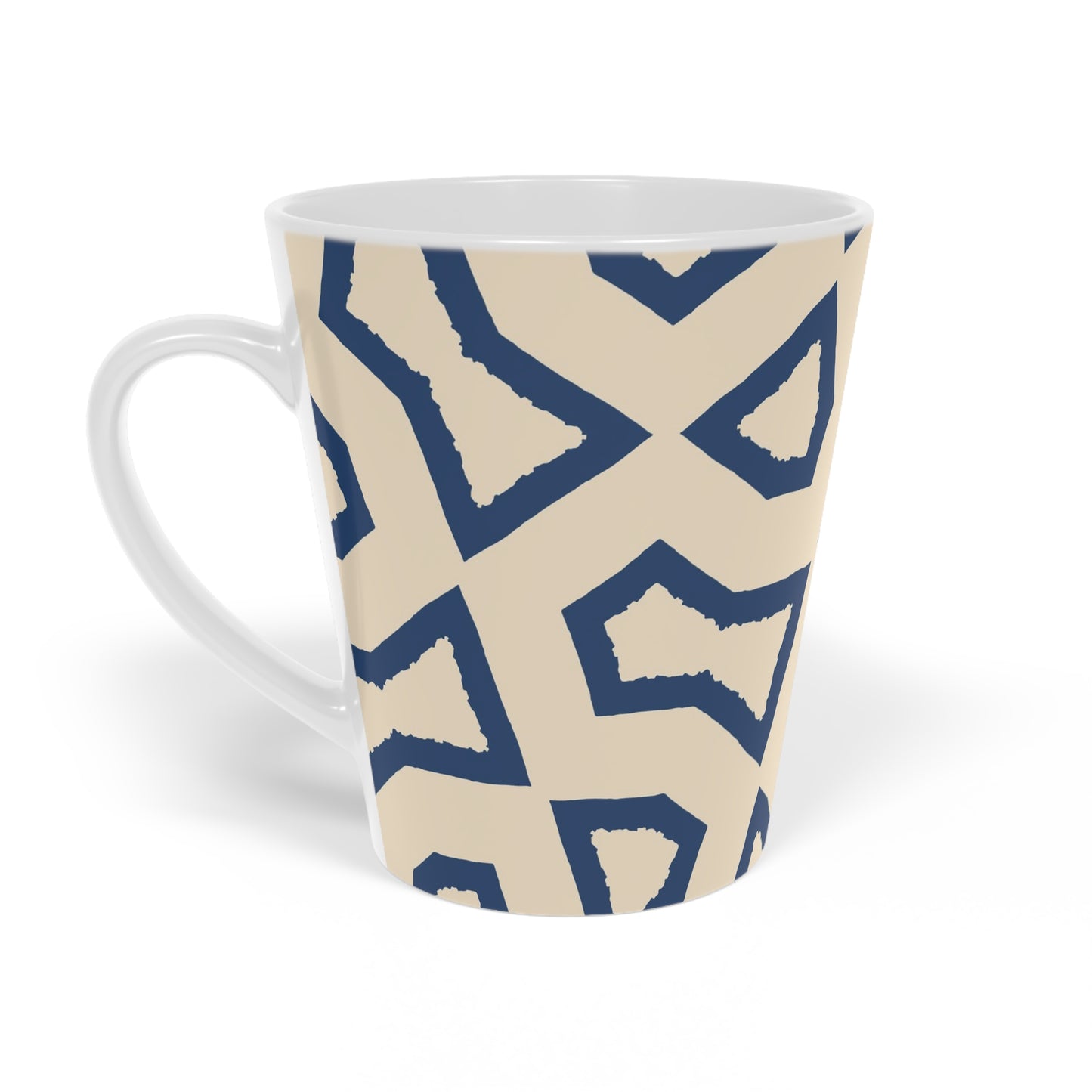 350 mL / 12oz Graphic Art Ceramic Mug | CALM-1295-392, Royal Blue, Right Side