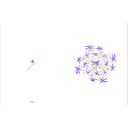 Soft Purple Bloom — Fine Art Watercolor Note Cards with Soft Purple Circular Mandala Design, Blank Inside, Pack of 10 with Envelopes #NCNA-1322