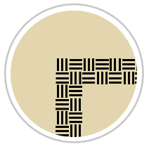 Wide Weave Frieze Print in Black & Tan