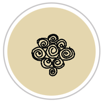 Swirl Print in Black & Tan