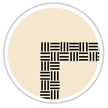 Wide Weave Frieze Print in Black & Beige