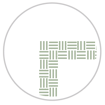 Wide Weave Frieze Print in Green & White
